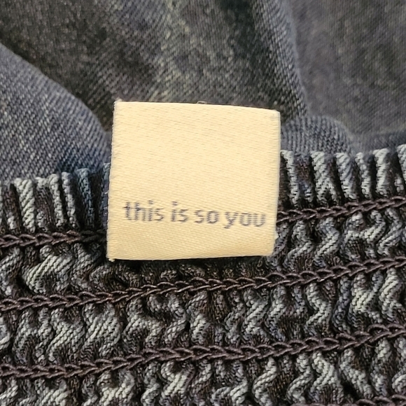 Old Navy Lyocell Denim Jumper Romper 1 Piece Outfit Women's Size Medium - Picture 13 of 13